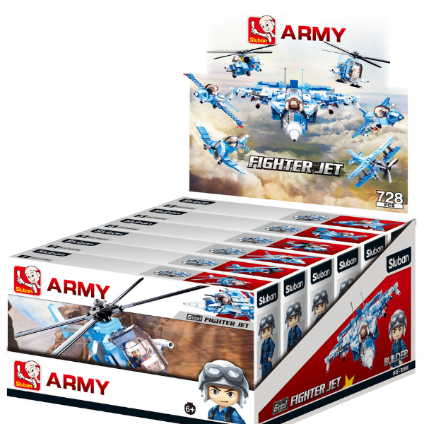 Cumpara  Constructori - Set de construcție ”Avion de luptă”, 6 modele..