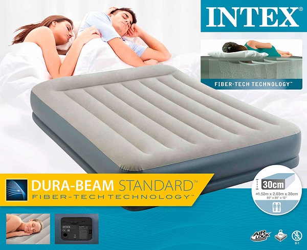 Saltea VELUR 152x203x30cм cu pompa incorporata, STANDARD