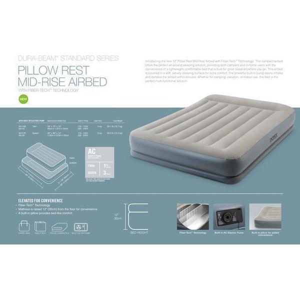 Saltea VELUR 152x203x30cм cu pompa incorporata, STANDARD
