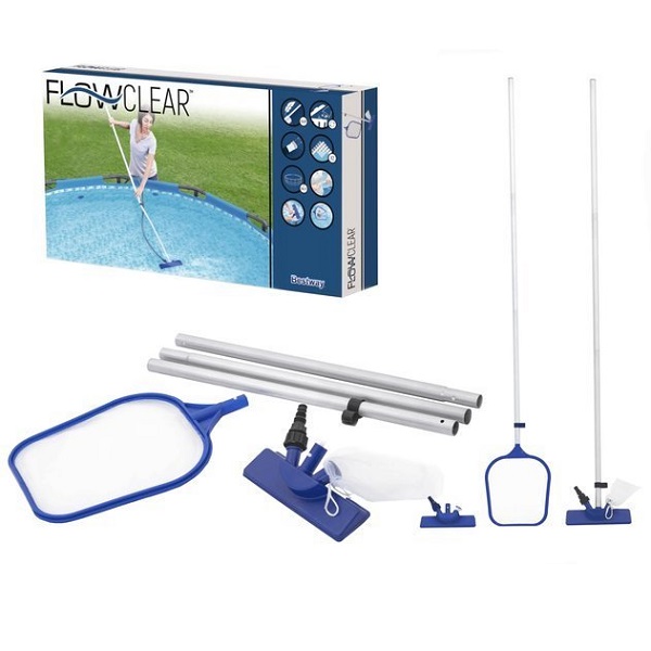 Set curatare piscina (plasă, perie, miner 174cm)
