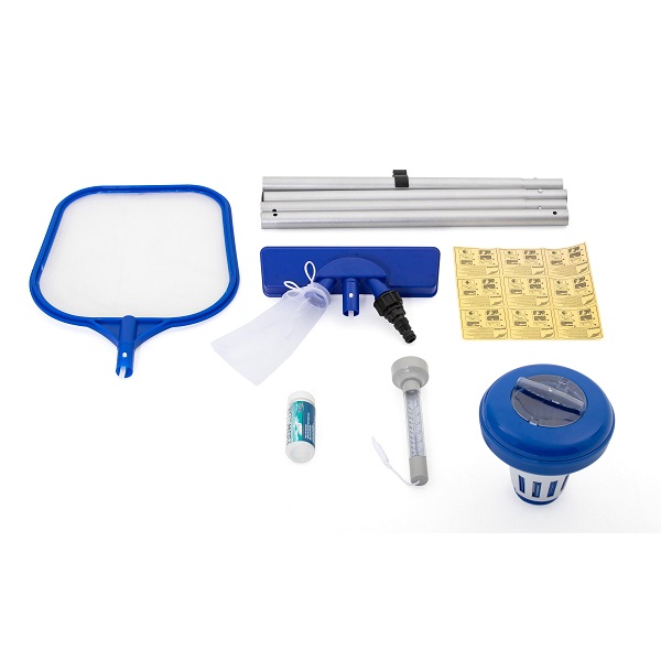 Cumpara  Totul pentru înot - Set curatare piscina (plasă, perie, dozator, ..