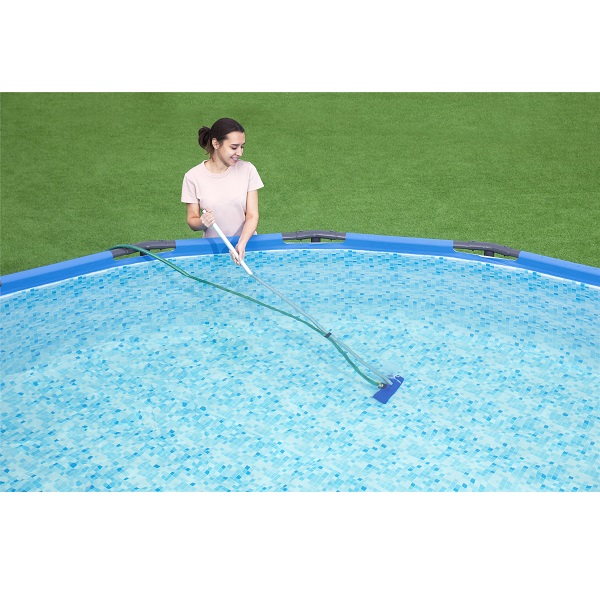 Set curatare piscina (plasă, perie, dozator, termometru, tester, set reparatie, miner 172cm)
