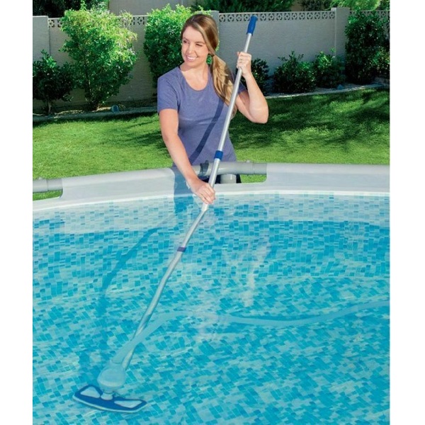 Set curatare piscina (aspirator, plasă, miner 279cm, furtun 7,5m)