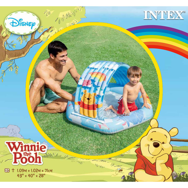 Bazin gonflabil Winnie Pooh 109x102x71cm, 41L, 1-3 ani