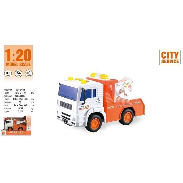 1:20 Camion cu macara cu fricțiune (lumini /sunete)