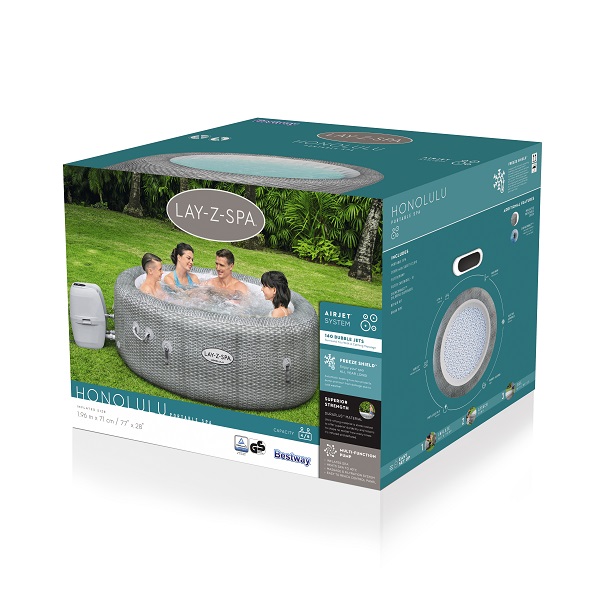 Jacuzzi SPA Honolulu AirJet 196x71cm, 916L, 4-6 persoane