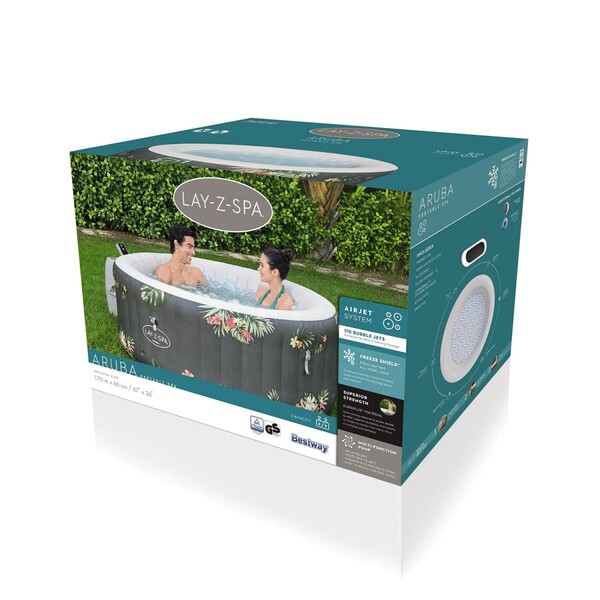 Jacuzzi SPA Aruba AirJet 170x66cm, 605L, 4 persoane