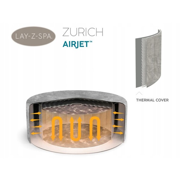 Jacuzzi SPA Zurich AirJet 180x66cm, 669L, 2-4 persoane