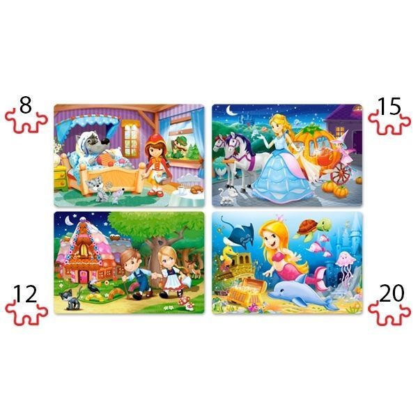 4×Puzzle 8+12+15+20