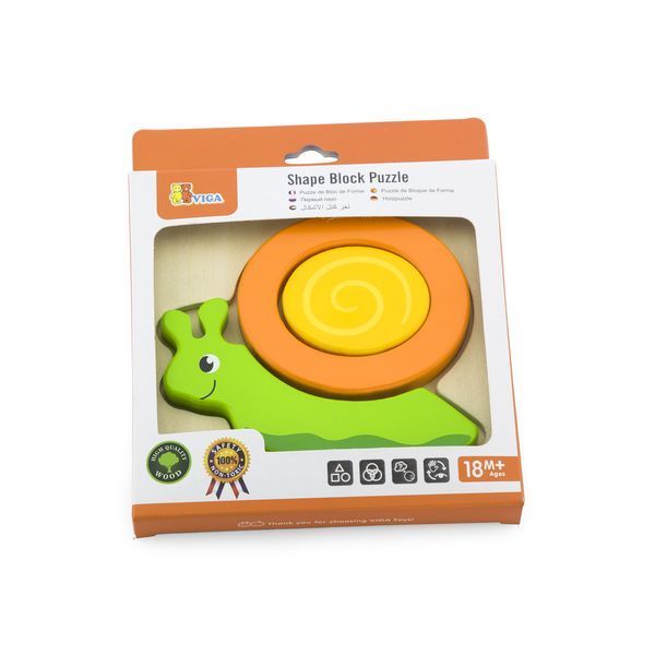 Mini puzzle cu diferite forme „Melc”