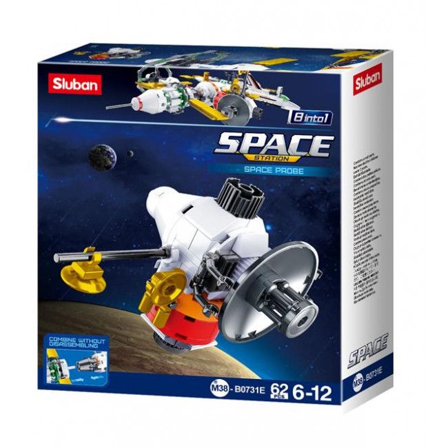 Set de construcție ”Statie cosmica internationala”, 8 modele care se asamblează în 1