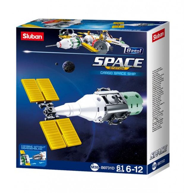 Set de construcție ”Statie cosmica internationala”, 8 modele care se asamblează în 1