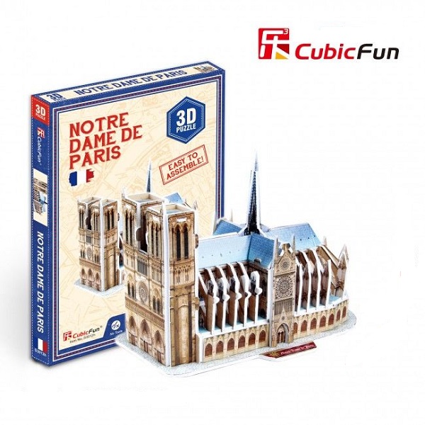 Cumpara  Puzzle-uri 3D - 3D puzzle “Notre Dame de Paris”, 39 elemente..