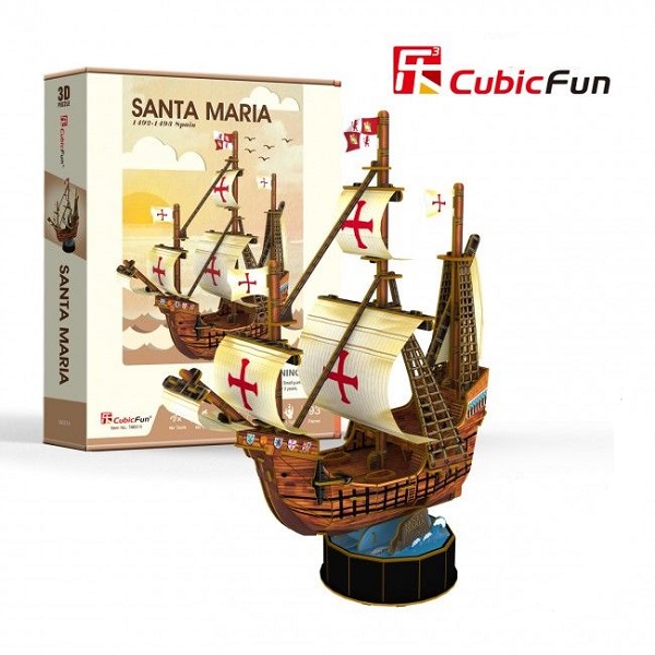 3D puzzle Nava lui Cristofor Columb „Santa Ma..