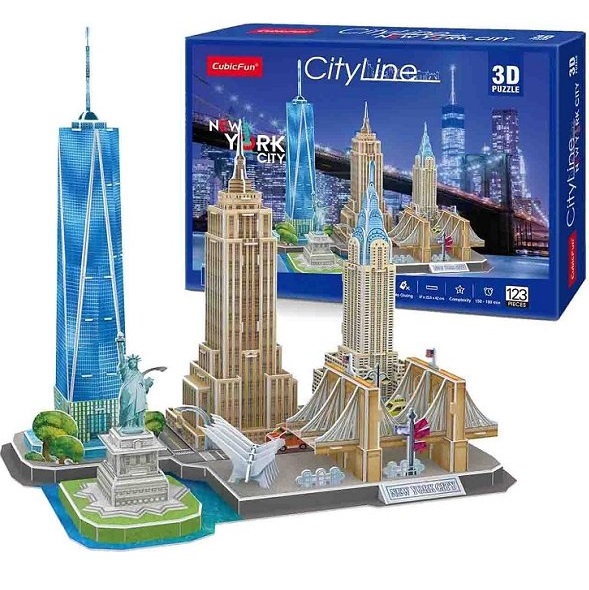 3D puzzle “Atracții turistice a New York-ului..