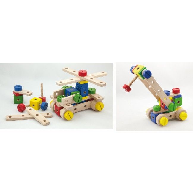 Constructor din lemn cu 53 elem.