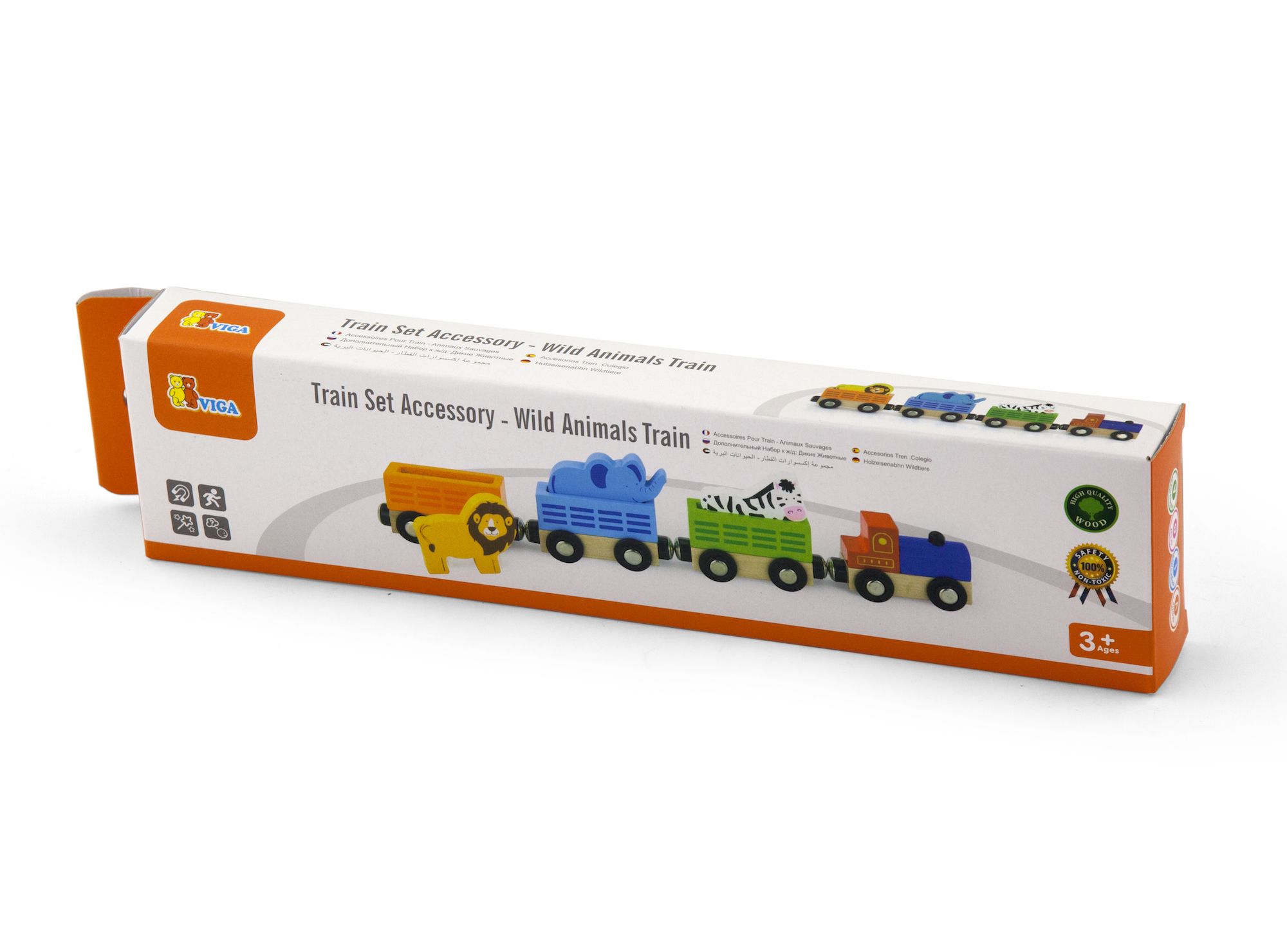 Set de accesorii pentru calea ferată „Tren cu animale sălbatice”