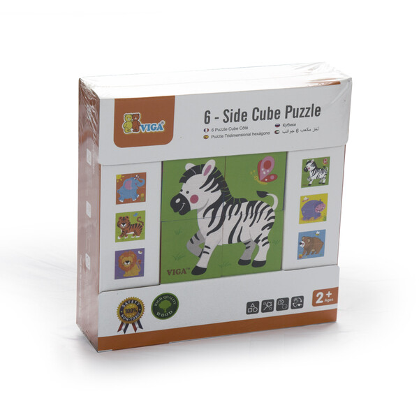 Puzzle-cuburi „Animale sălbatice”