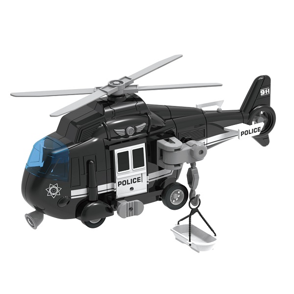 1:16 Elicopter de poliție cu fricțiune (lumini /sunete)