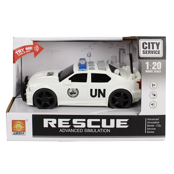 1:20 Mașină de poliție cu fricțiune (lumini /sunete)