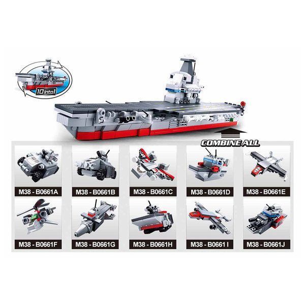 КОНСТРУКТОР ARMY 10 INTO 1 AIRCRAFT CARRIER