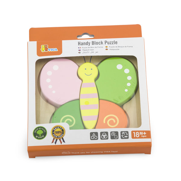 Mini puzzle cu diferite forme “Fluture”