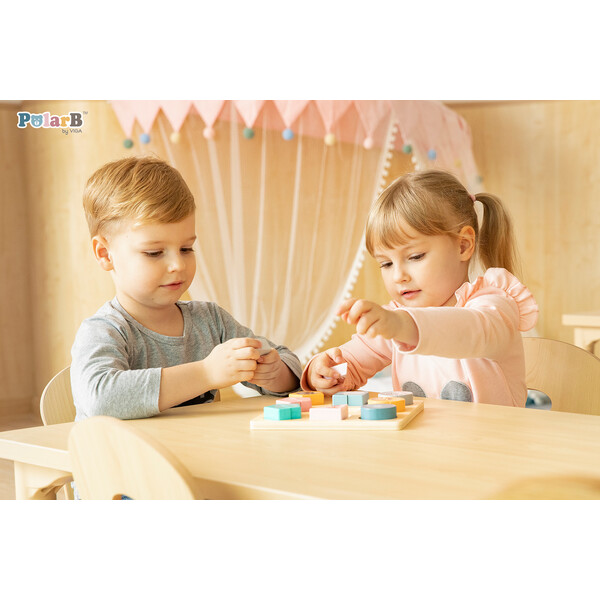 Puzzle-sorter din lemn “Animale sălbatice”