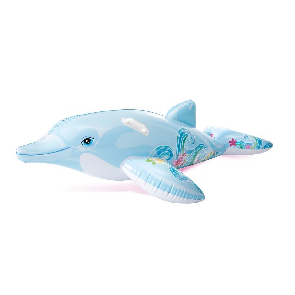 Cumpara  Saltele/baloane/jucării - Pluta gonflabila DELFIN cu minere 175x66cm, 3..