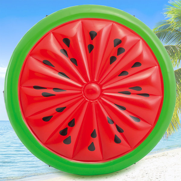 INTEX Plută-saltea gonflabilă “Insula Pepenele verde”, 183х23 cm, până la 200 kg