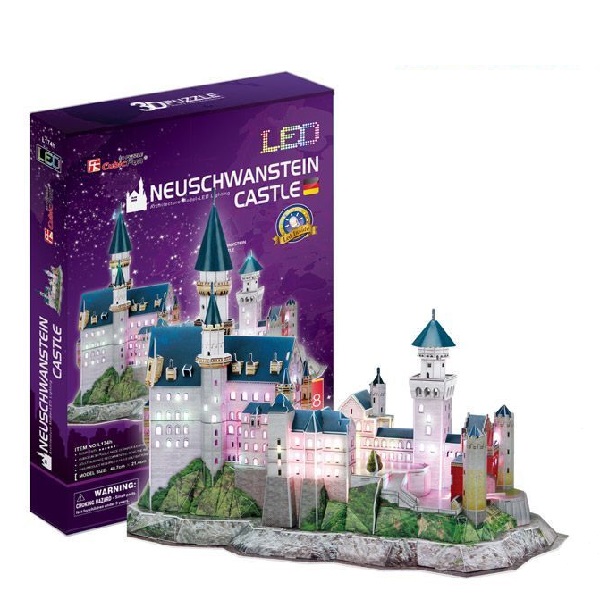 Puzzle 3D „Castelul Neuschwanstein” cu ilumin..