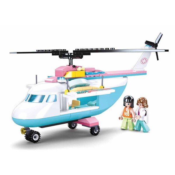 Set de construcție ”Elicopter- ambulanță”, 163 elem.