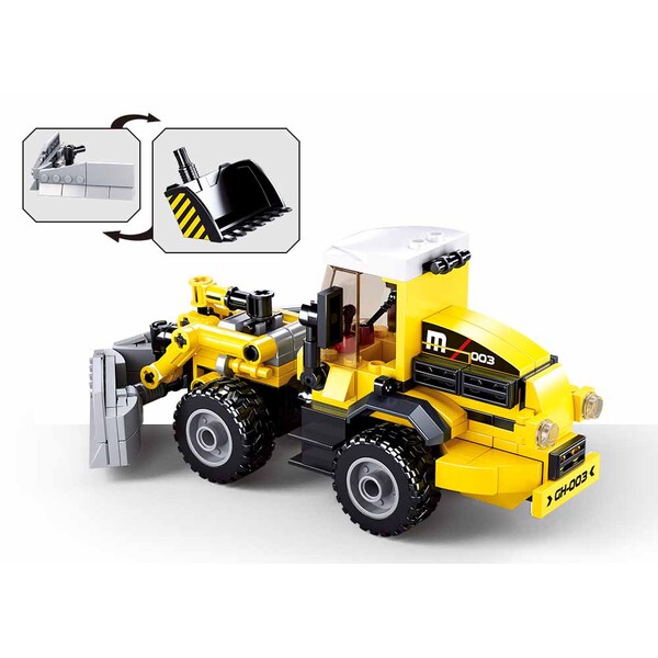Set de construcție ”Buldozer 2 în 1”, 200 elem.