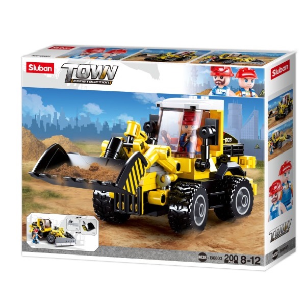 Set de construcție ”Buldozer 2 în 1”, 200 elem.