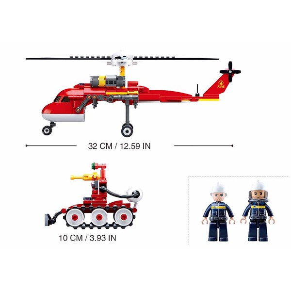Set de construcție ”Elicopterul pompierilor”, 325 elem.