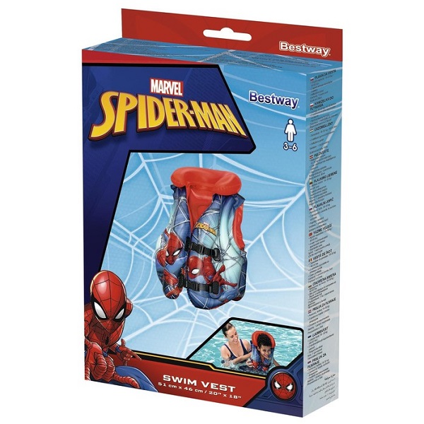 Vesta gonflabila SPIDER MAN, 51х46cm, 3-6 ani