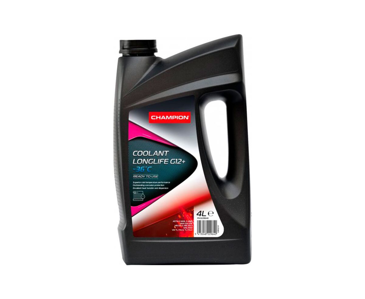 Купить  Антифризы - Антифриз CHAMPION LONGLIFE G12+ -36°C 4L (501..