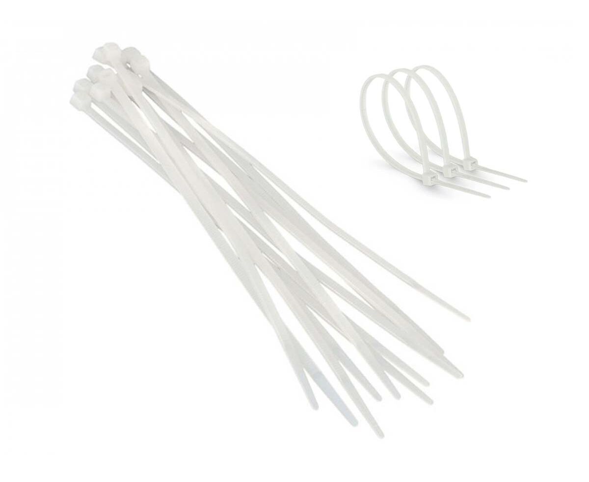 Colier plastic 300*3mm 100 buc. alb