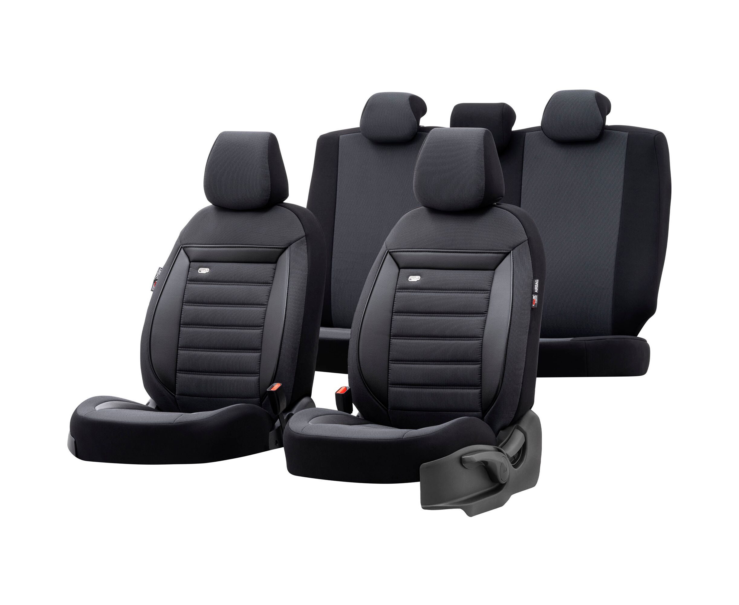 Set huse scaune auto OTOM Prestige 2+1 negru PRS-739