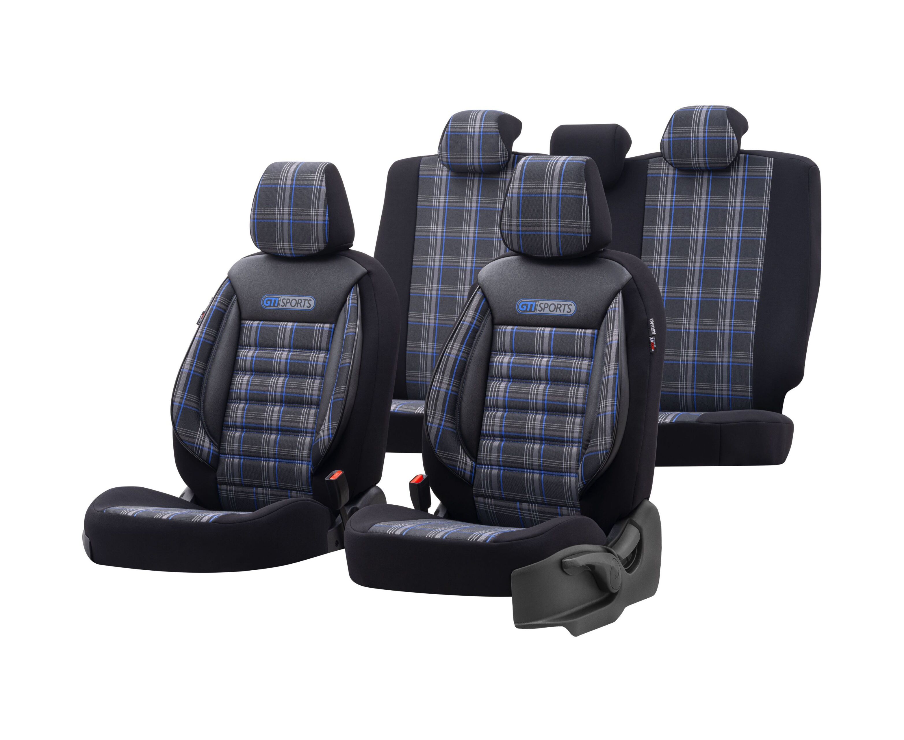 Set huse scaune auto OTOM GTI Sports albastru GTI-803