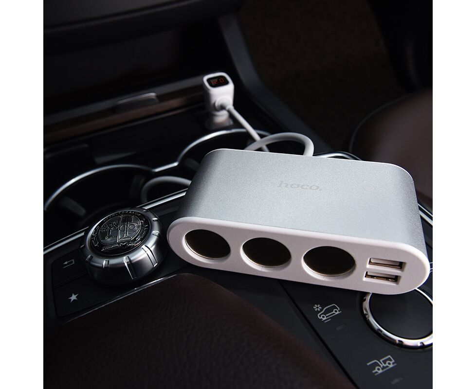 Hoco Triplu priza auto+ incarcator Z13