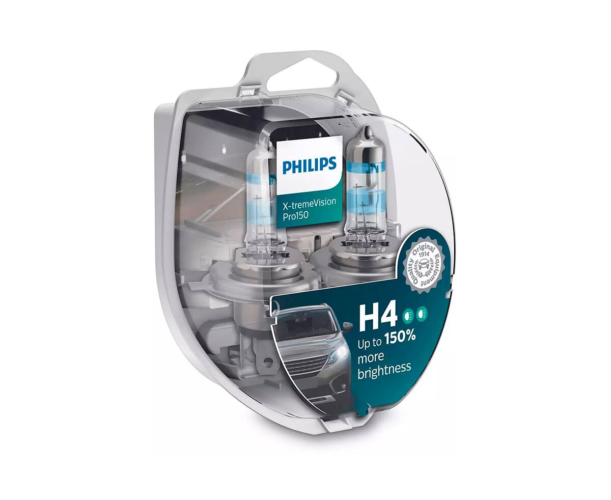 Philips X-treme Vision H4 12V 60/55W + %150 (SET) 12342XVP
