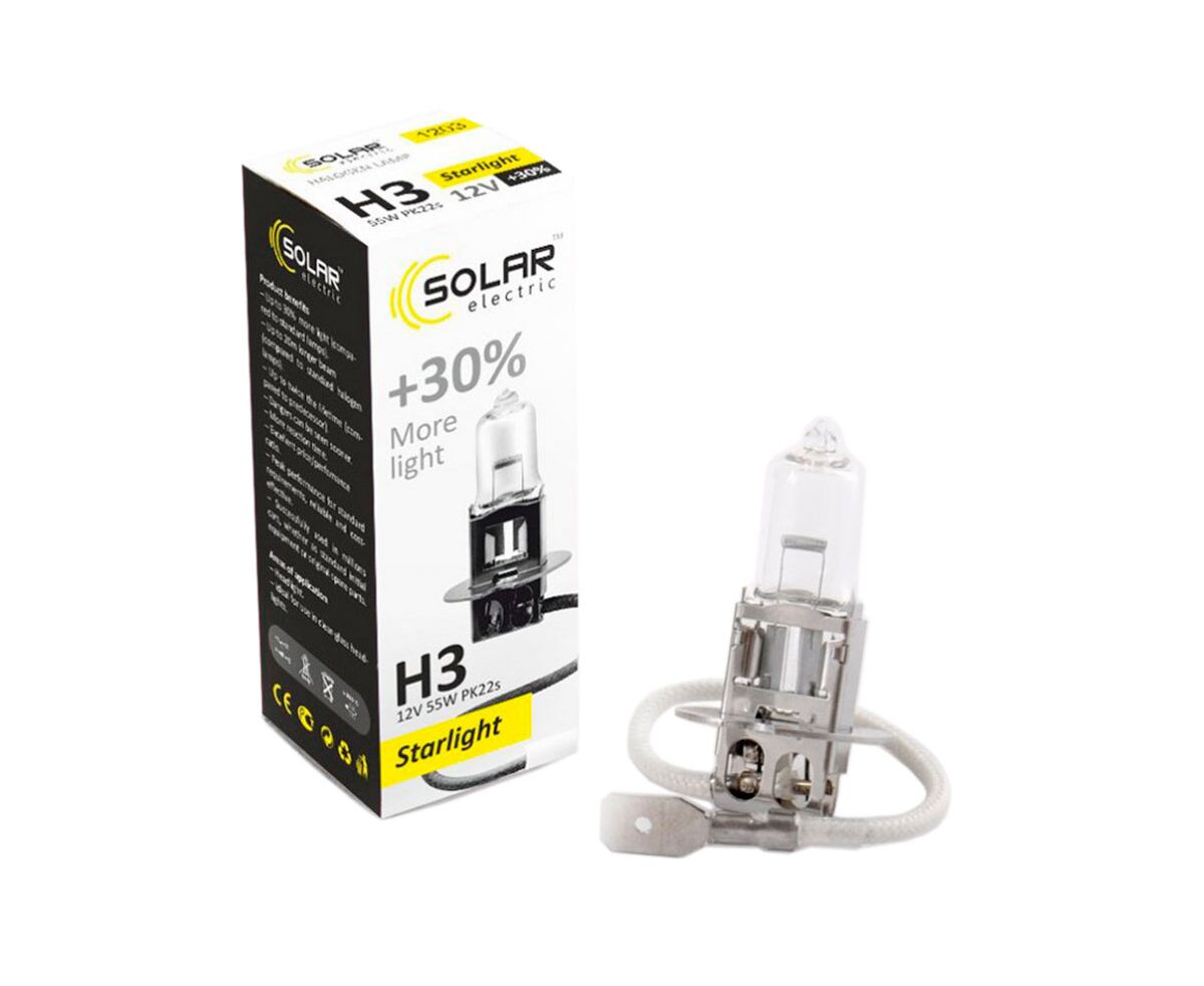 Solar H3 12V 55W PK22s Starlight+30% box