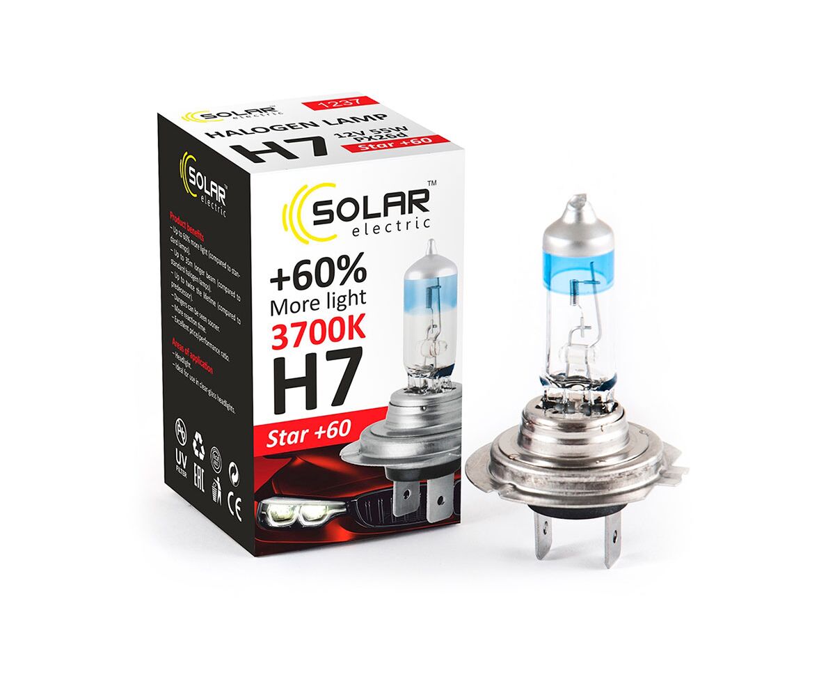Solar H7 12V 55W PX26d Starlight + 60% box