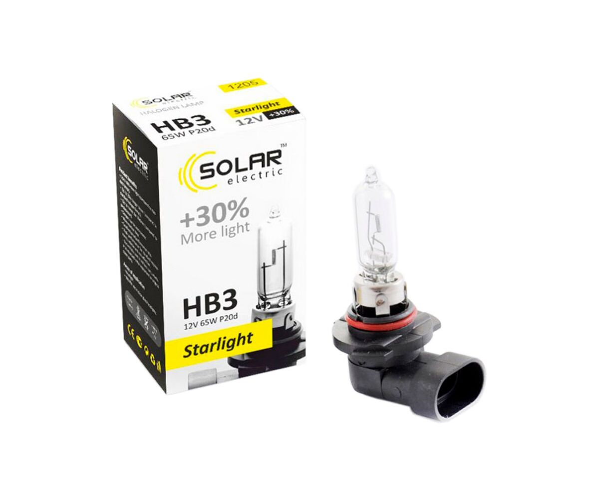 Solar HB3 12V 65W P20d Starlight+30% box