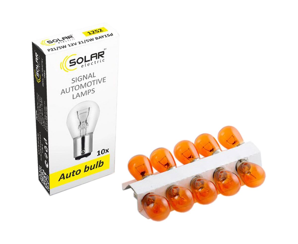 Купить  Лампы - Solar PY21W 12V 21W BA15s Amber..