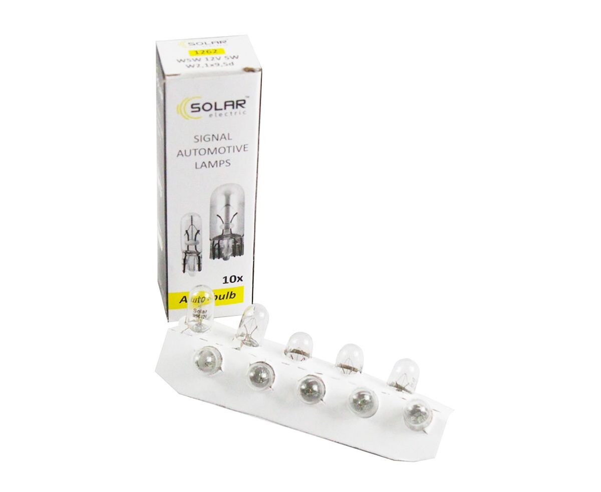 Solar W5W 12V 5W W2.1x9.5d