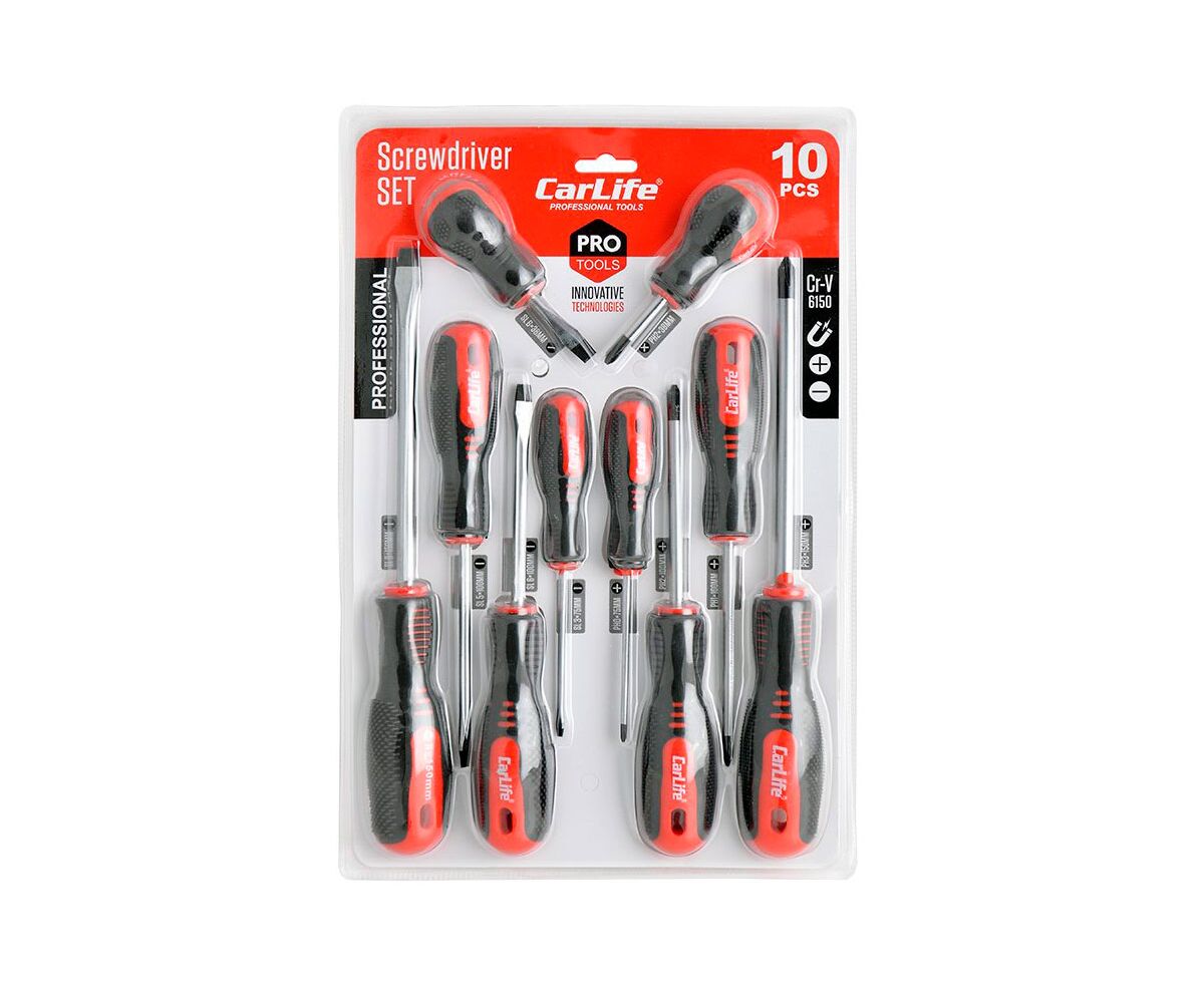 Набор отверток 10шт CarLife WR6910