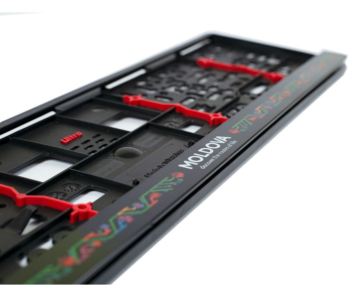 Рамка для номера MOLDOVA + демпферы