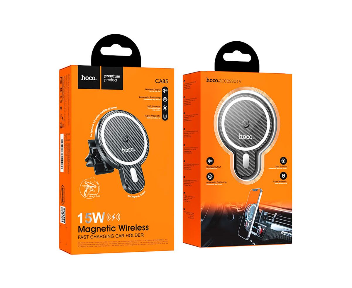 Hoco подставка магнит + зарядка MEGASAFE CA85