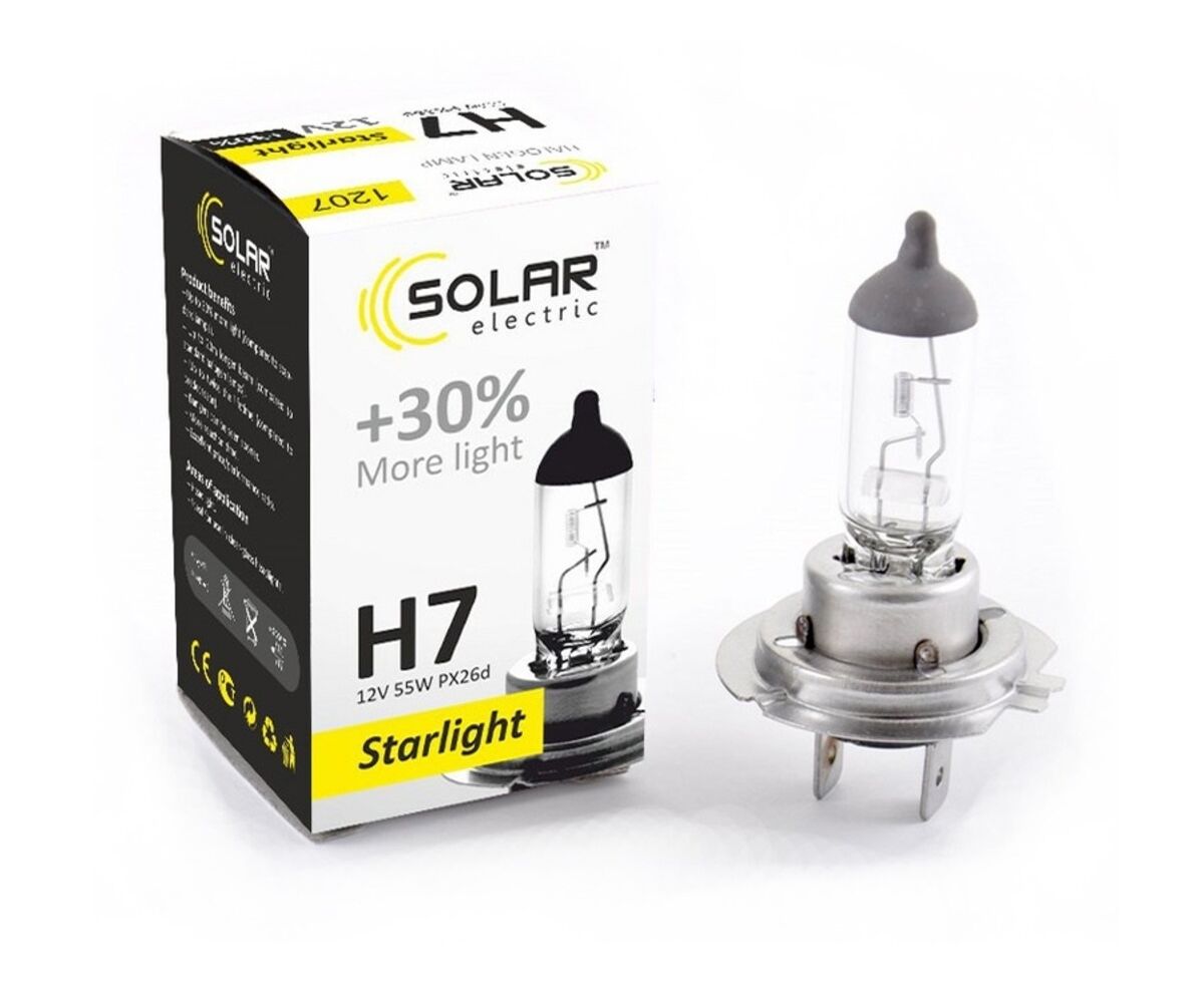 Solar H7 24V 70W PX26d Starlight+30% box